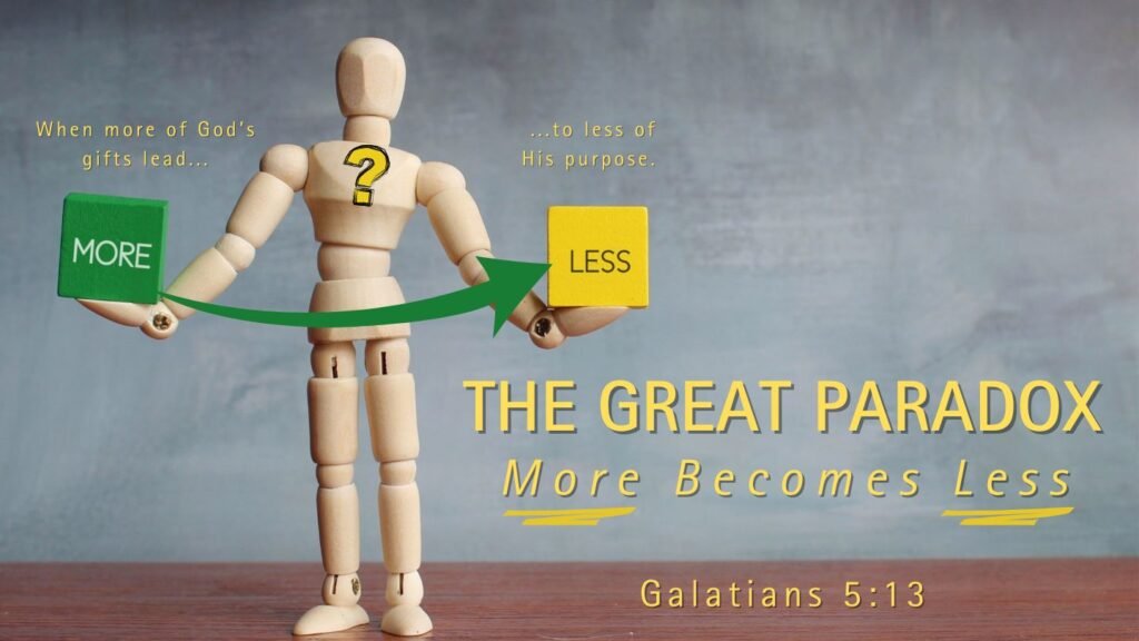 The Great Paradox: More Becomes Less